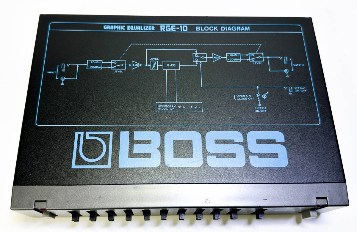 【送料無料】BOSS ハーフラックサイズグラフィックイコライザー■RGE-10■【動作確認済】BOSSマイクロラックシリーズ NO.2の画像2