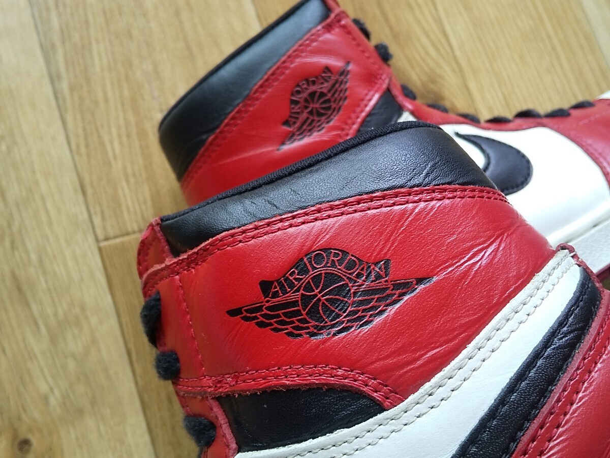 【130207-101】 VINTAGE 90's NIKE AIR JORDAN 1 CHICAGO USED US11.5 29.5cm 1994年製 ナイキ エアジョーダン1 ヴィンテージ シカゴ_画像5