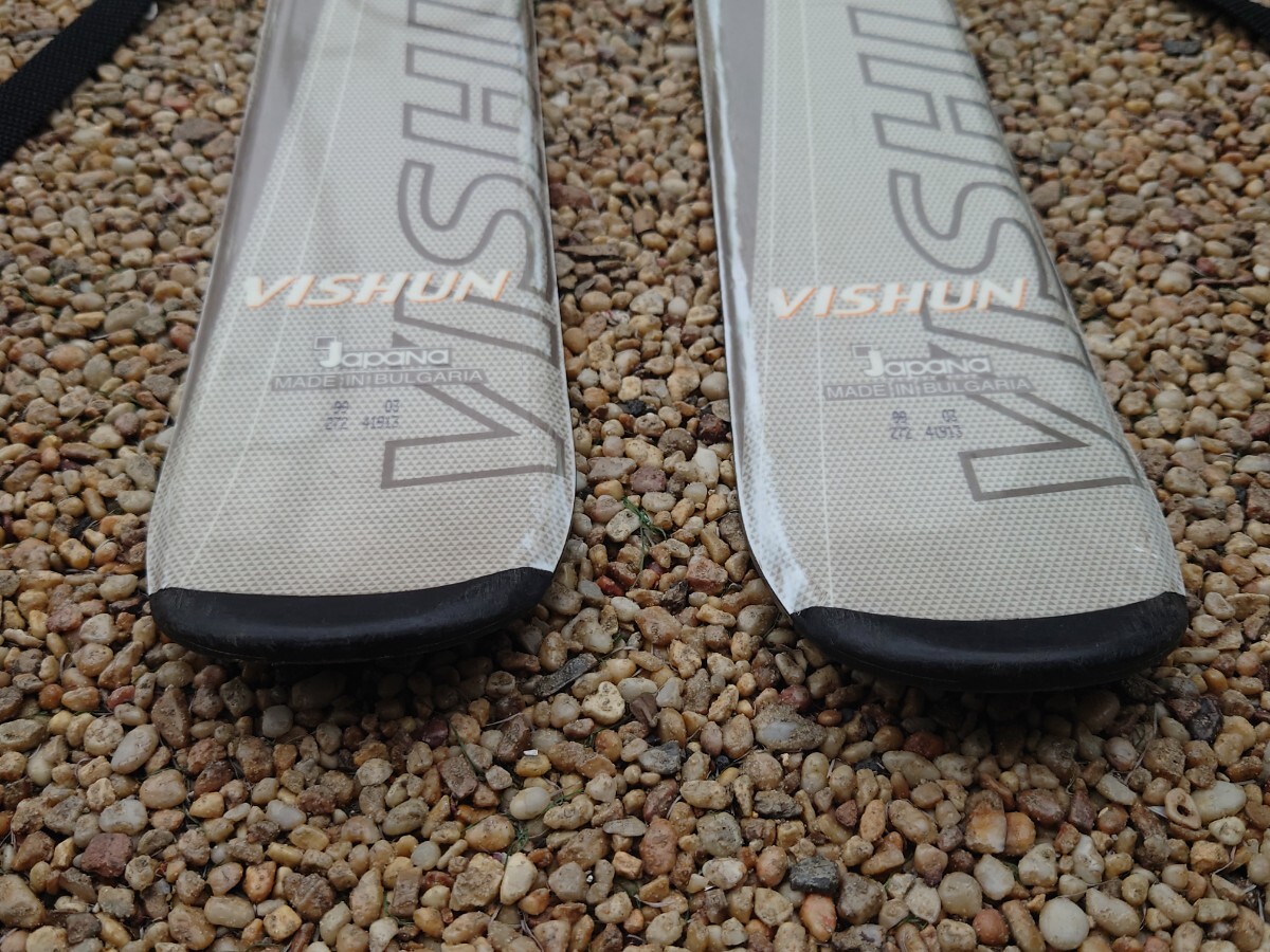 【現状品】 KAZAMA カザマ VISHUN 99cm ショートスキー スキーボード ファンスキー _画像6
