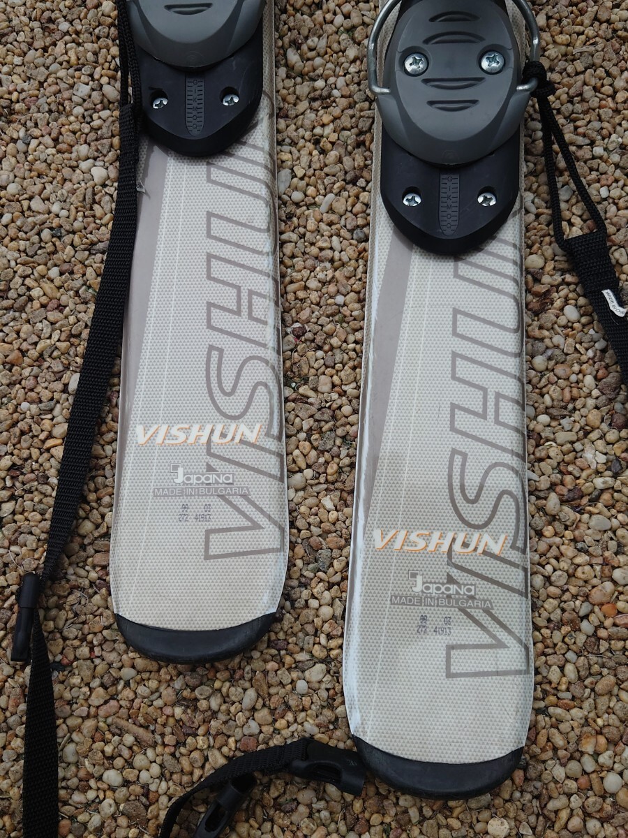 【現状品】 KAZAMA カザマ VISHUN 99cm ショートスキー スキーボード ファンスキー _画像2