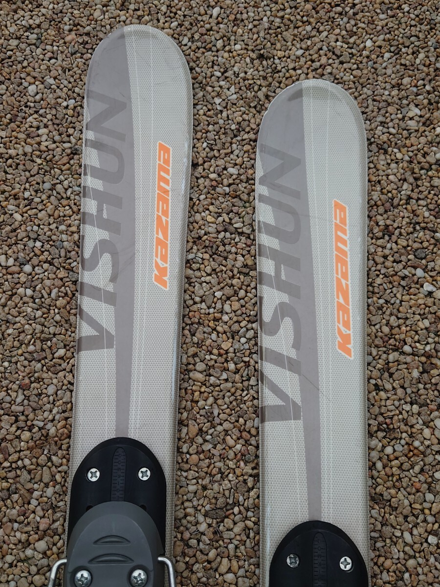 【現状品】 KAZAMA カザマ VISHUN 99cm ショートスキー スキーボード ファンスキー _画像3