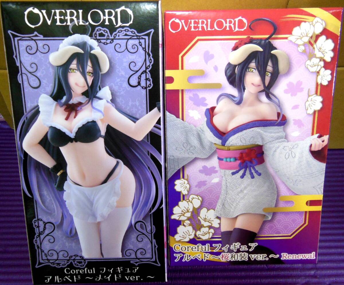 OVERLORD Ⅳ オーバーロード Coreful アルベド メイドver. 桜和装ver. Renewal 2種 セット 送料710円～_画像1