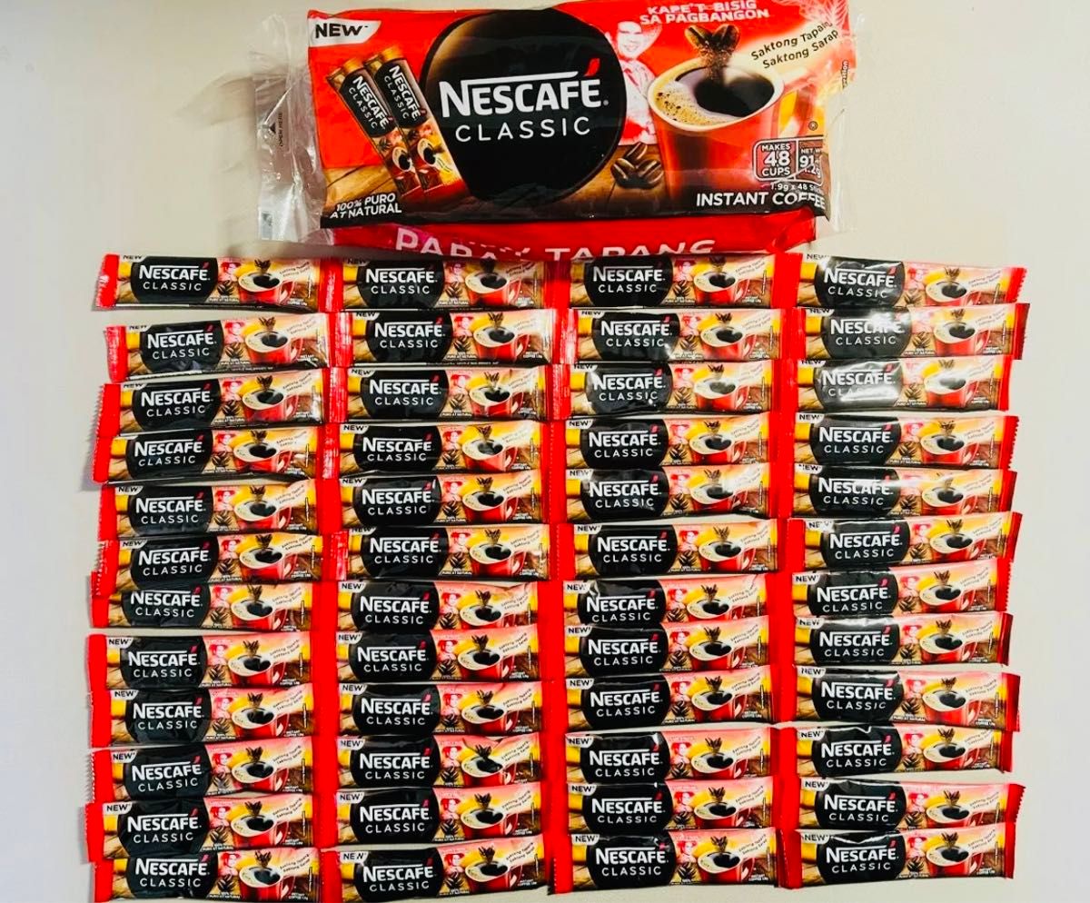 【無糖】NESCAFE ネスカフェ クラシック スティックコーヒー 48本