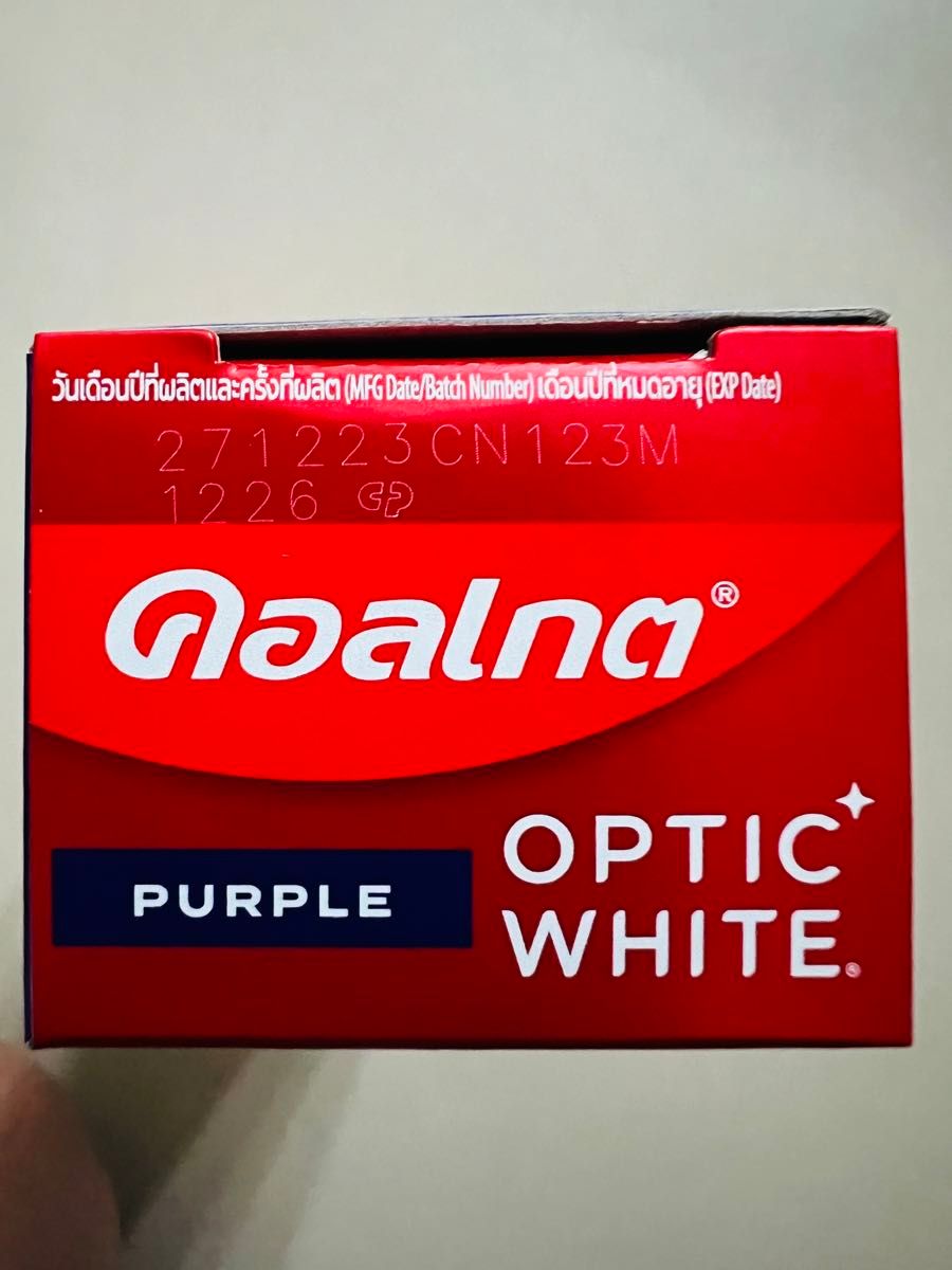 【新製品！】Colgate Optic White Purple コルゲートオプティック ホワイト パープル 100g x 2個