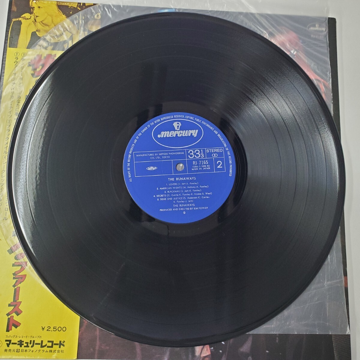 【レコード・帯付・美盤】ザ・ランナウェイズ・ファースト チェリー・ボンブ　アナログ　LP ROCK_画像6