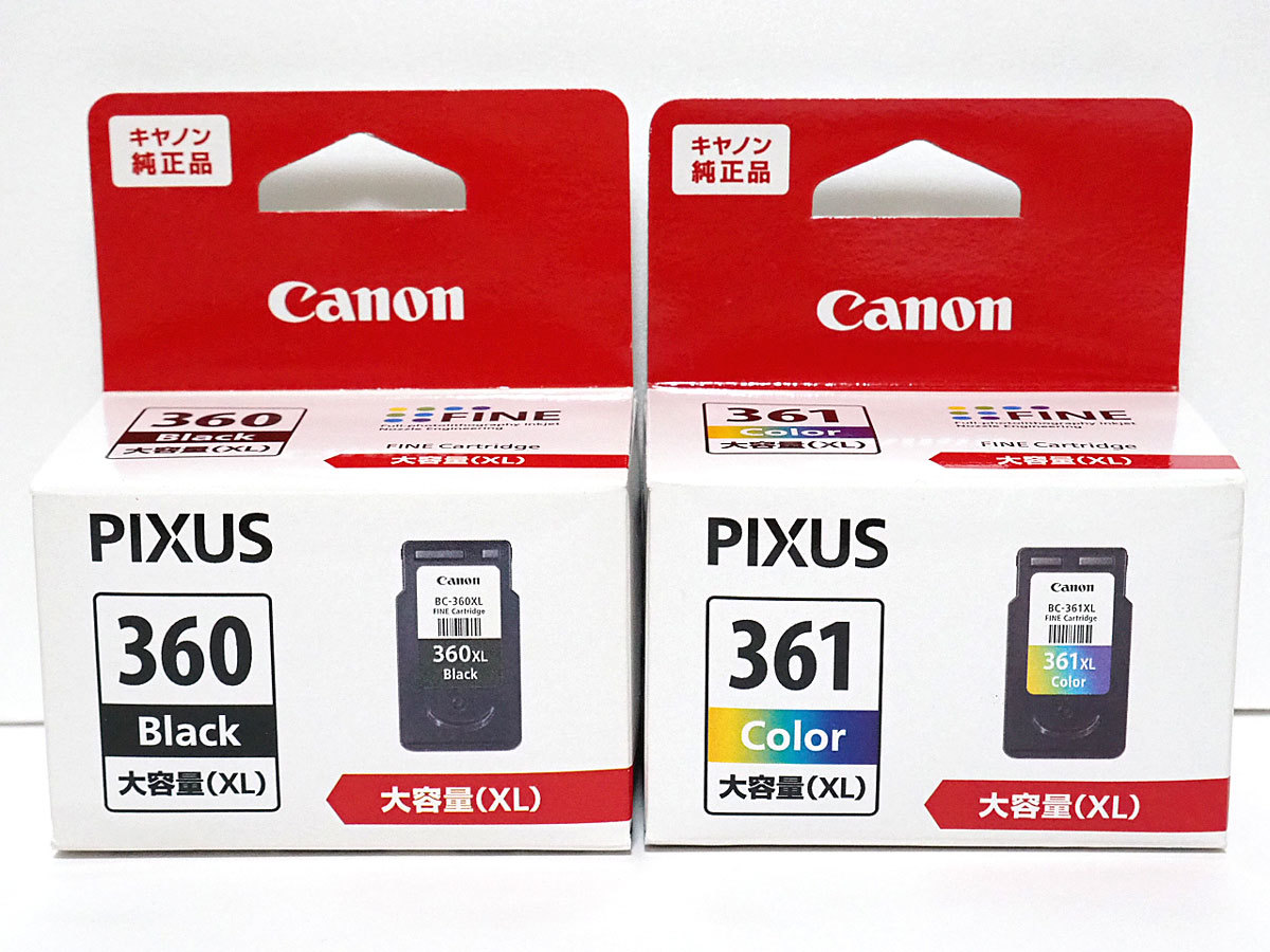 new goods Canon Canon genuine products ink cartridge high capacity BC-360XL BC-361XL set 