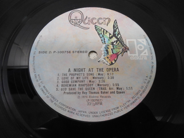 QUEEN *   Queen  / ...    ночь  (... есть  *   японское издание ) 　 　 LP пластинка  *  P-10075E