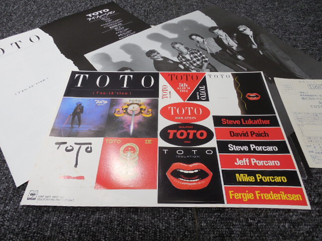 TOTO / アイソレーション (帯あり・国内盤・特典ステッカーつき) 　 　 LP盤・28AP2929_画像6