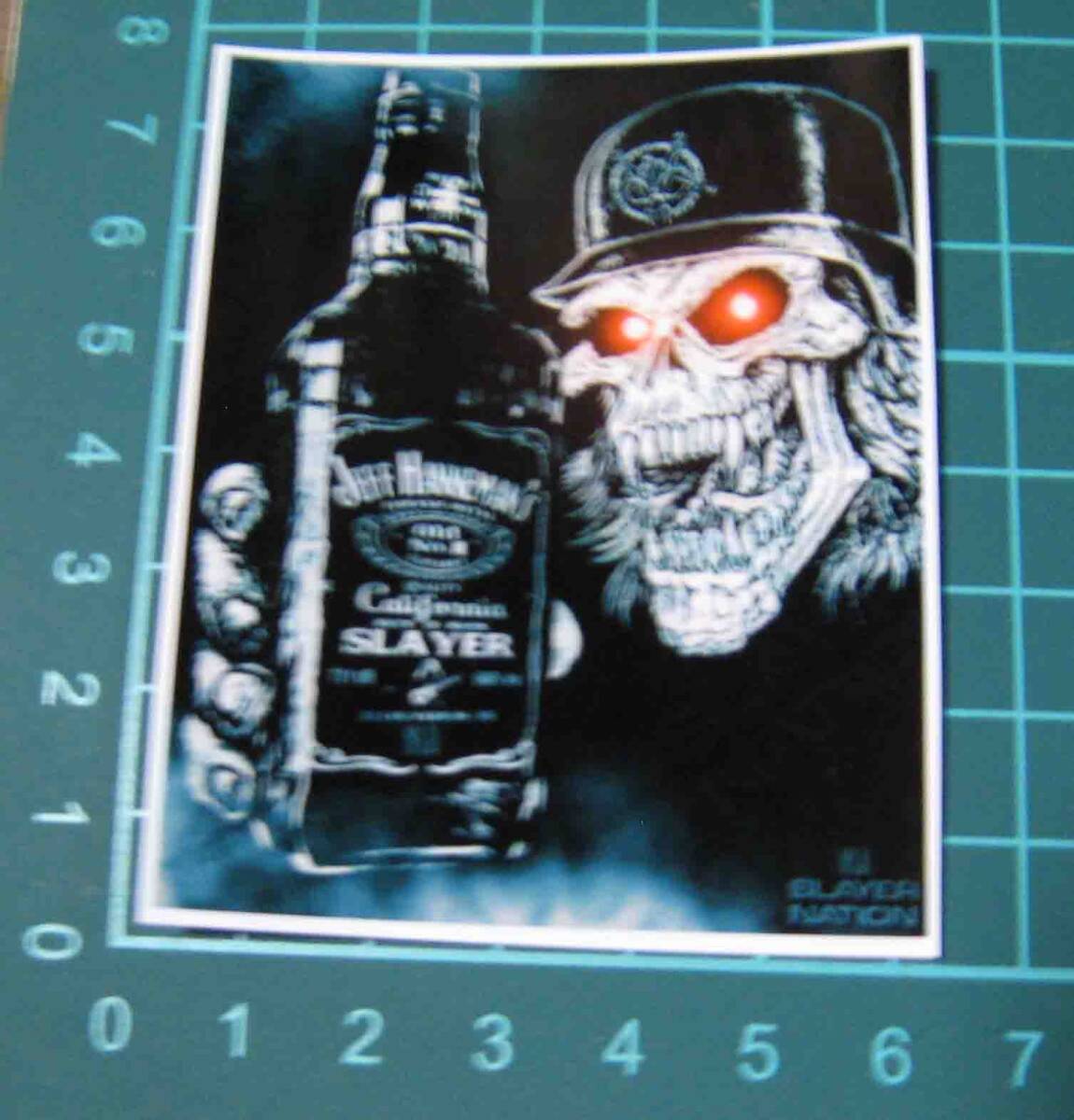 ジャック・ダニエルズ　JACK DANIEL'S　ガイコツ・ライダー　★　防水ステッカー_画像1