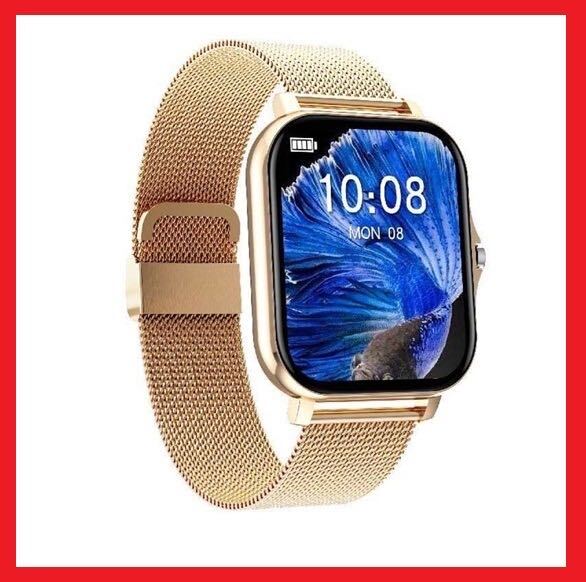 [1 jpy ] new goods smart watch steel belt Gold Bluetooth multifunction telephone call music . number heart rate meter casual blood pressure oxygen sleeping health control 