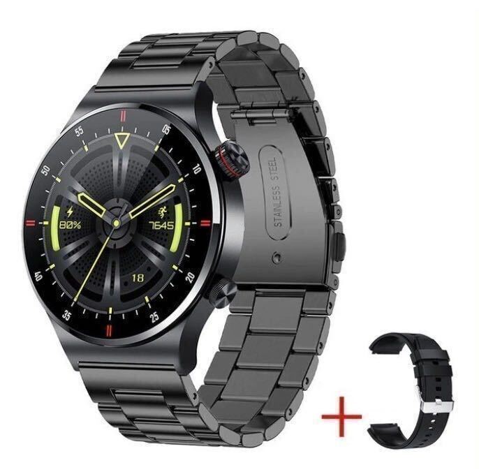 [1 jpy ] newest new goods LIGE smart watch black black ECG Japanese Bluetooth telephone call business Android iPhone heart . blood pressure . number sleeping ②