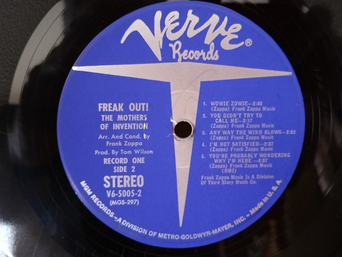 ★Mothers of invention/Frank Zappa★Freak Out!/US盤レコード/青ラベル ヴァーヴ/Verve/V6-5055-2/Rock/Doo Wop/Stereo/2枚組の画像5