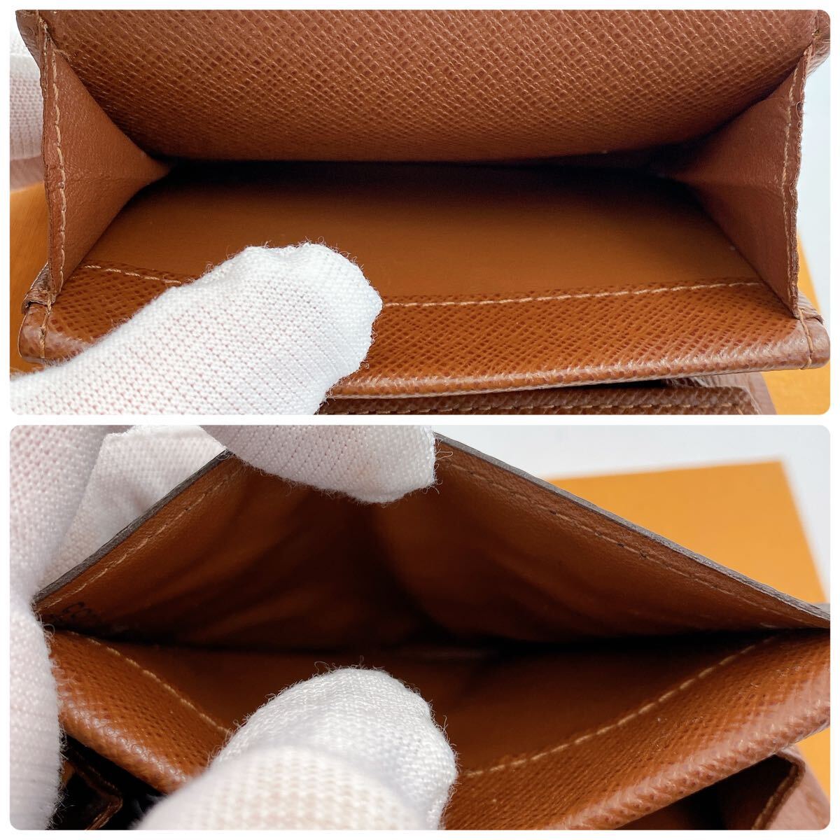 H0878【ほぼ極美品】LOUIS VUITTON ルイ・ヴィトン モノグラム ポルトモネ プラ M61930 コインケース_画像7