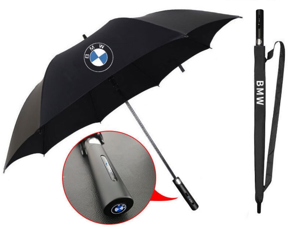 * new goods *BMW all-purpose umbrella long umbrella umbrella . rain combined use automatically open Golf car umbrella 8ps.@. super water-repellent ultra-violet rays .. storage sack attaching 