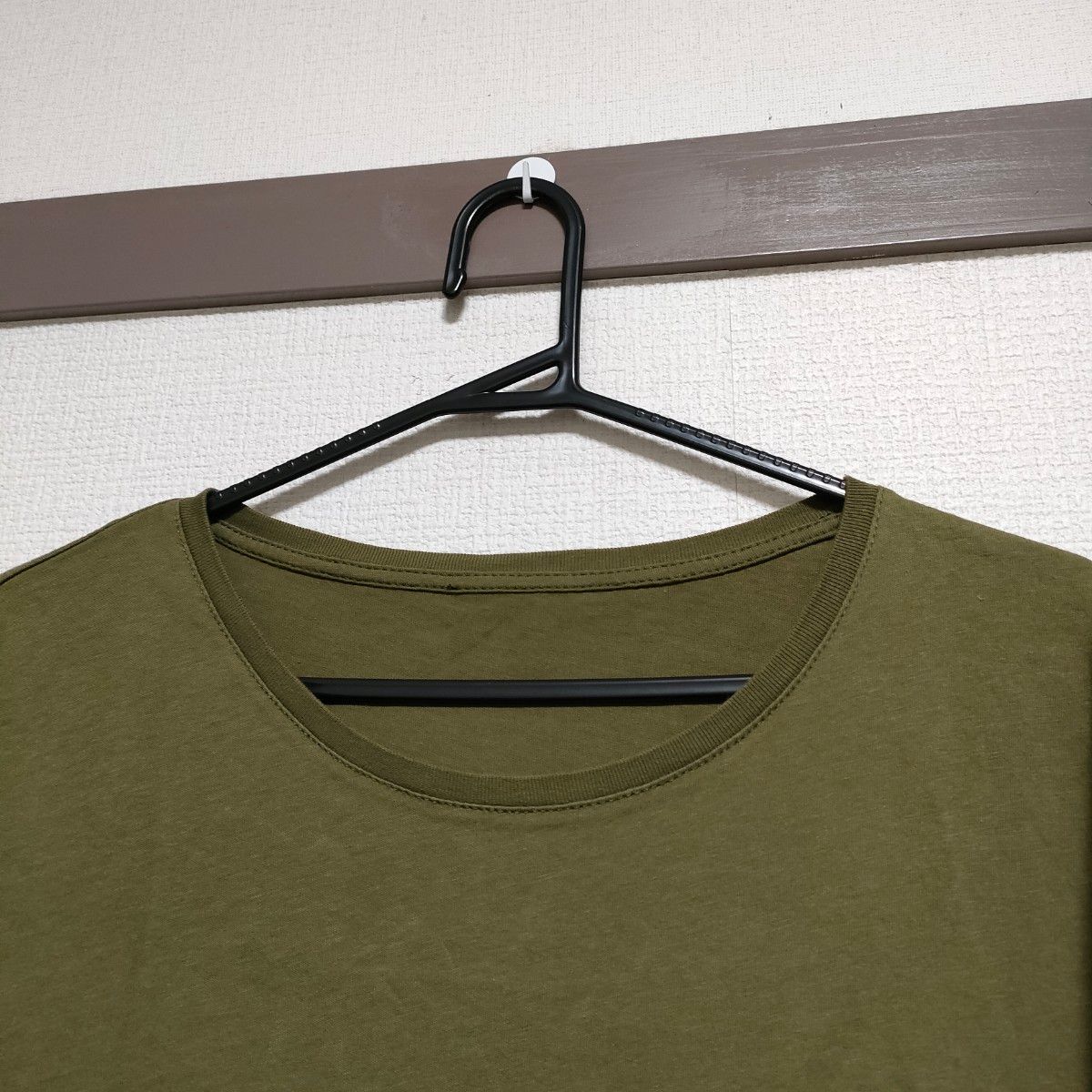 ZARA　 カットソー 半袖 Tシャツ　 クルーネック　カーキ色　コットン100％  　 半袖カットソー　サイズL
