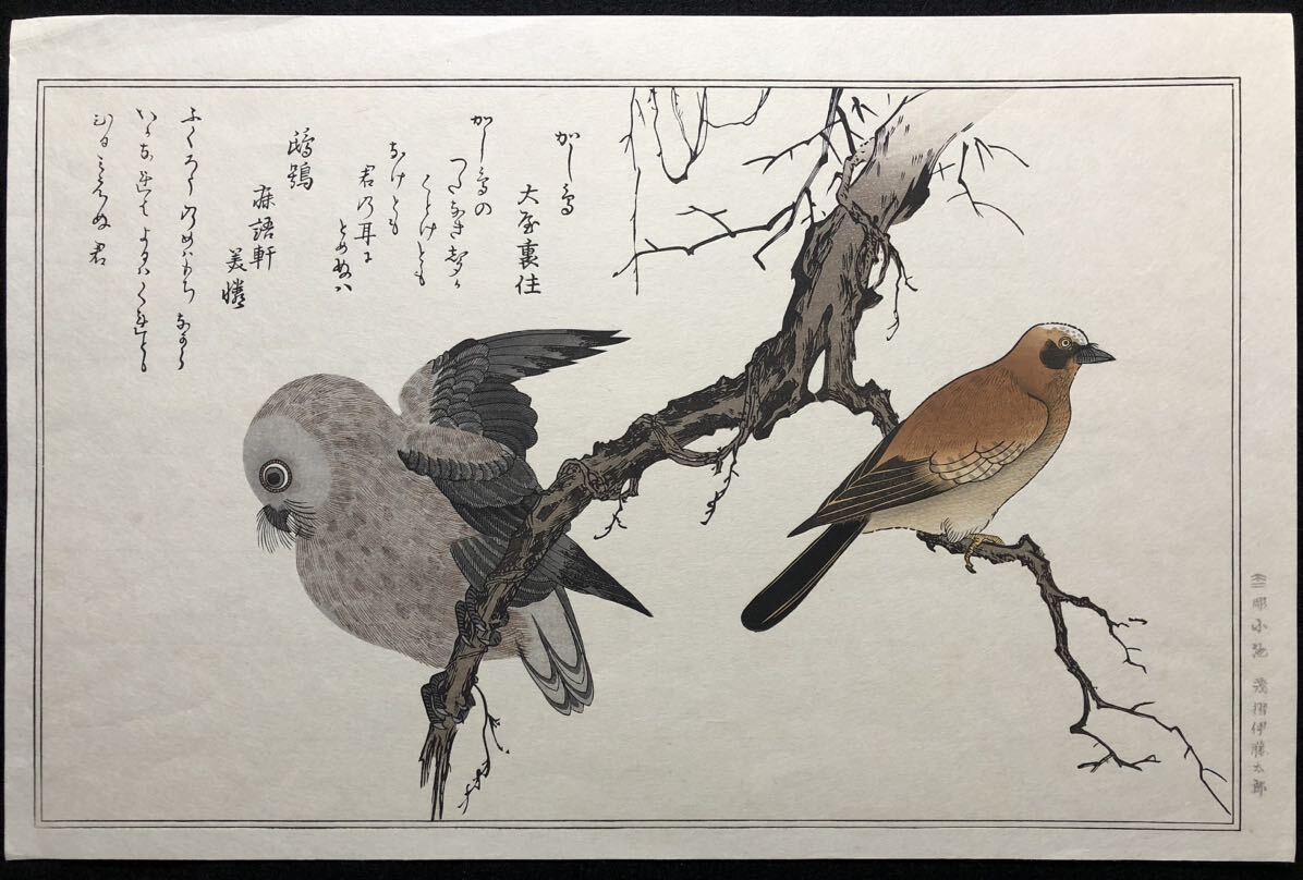 Yahoo!オークション - 木版画 喜多川歌麿【かし鳥・鴟鶉】横大判 Yahoo!オークション - 木版画 喜多川歌麿【かし鳥・鴟鶉】横大判