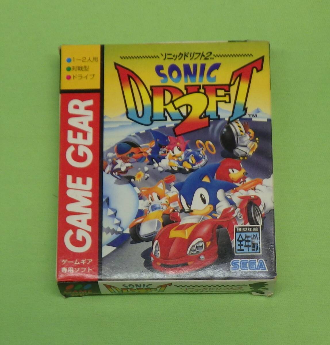 SONIC DRIFT 2 Sonic drift 2 SEGA game gear retro game box * manual 