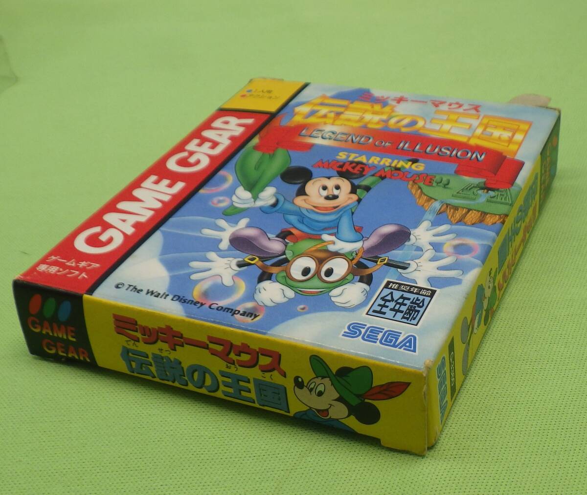  Mickey Mouse legend. kingdom SEGA game gear retro game box * manual 