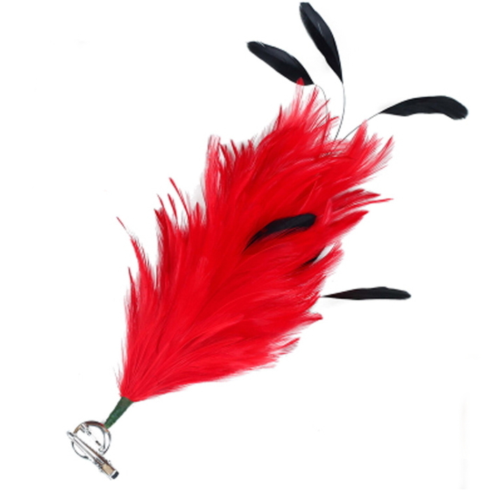  postage 0 feather Bick corsage head dress [ red -yo] hair ornament dance costume party dress hair accessory cy399
