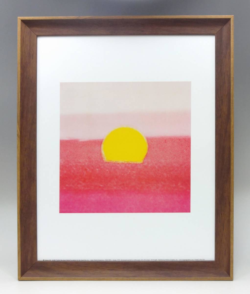 新品☆額付アートポスター★絵画☆andy warhol★アンディ・ウォーホル☆アメリカンポップアート◎Sunset, 1972☆サンセット☆116_画像1