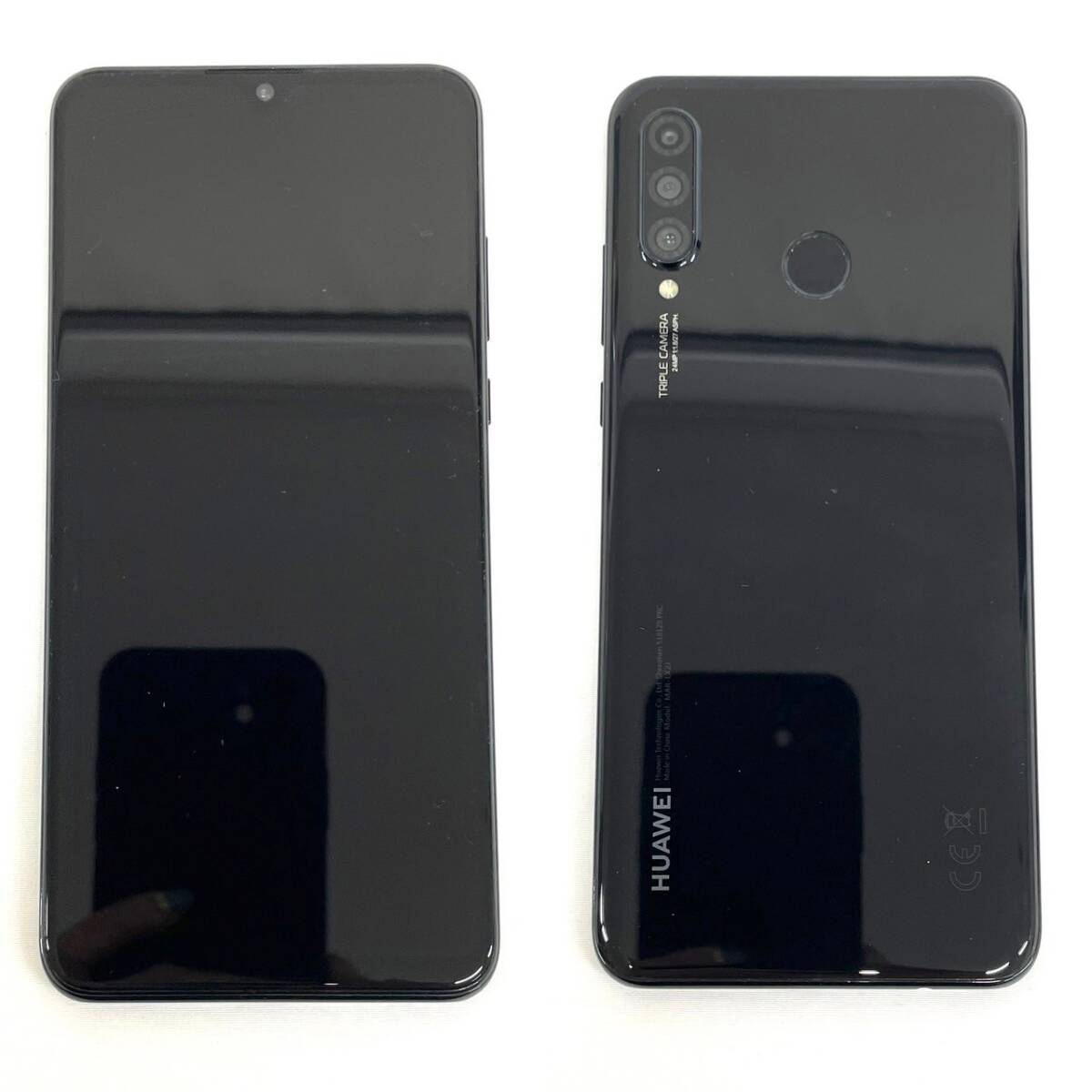 H876*4　簡易動作OK　Huawei　ファーウェイ　P30 lite　MAR-LX2J　64GB　RAM4.0GB　Android　初期化済み　ブラック　スマホ　携帯_画像2