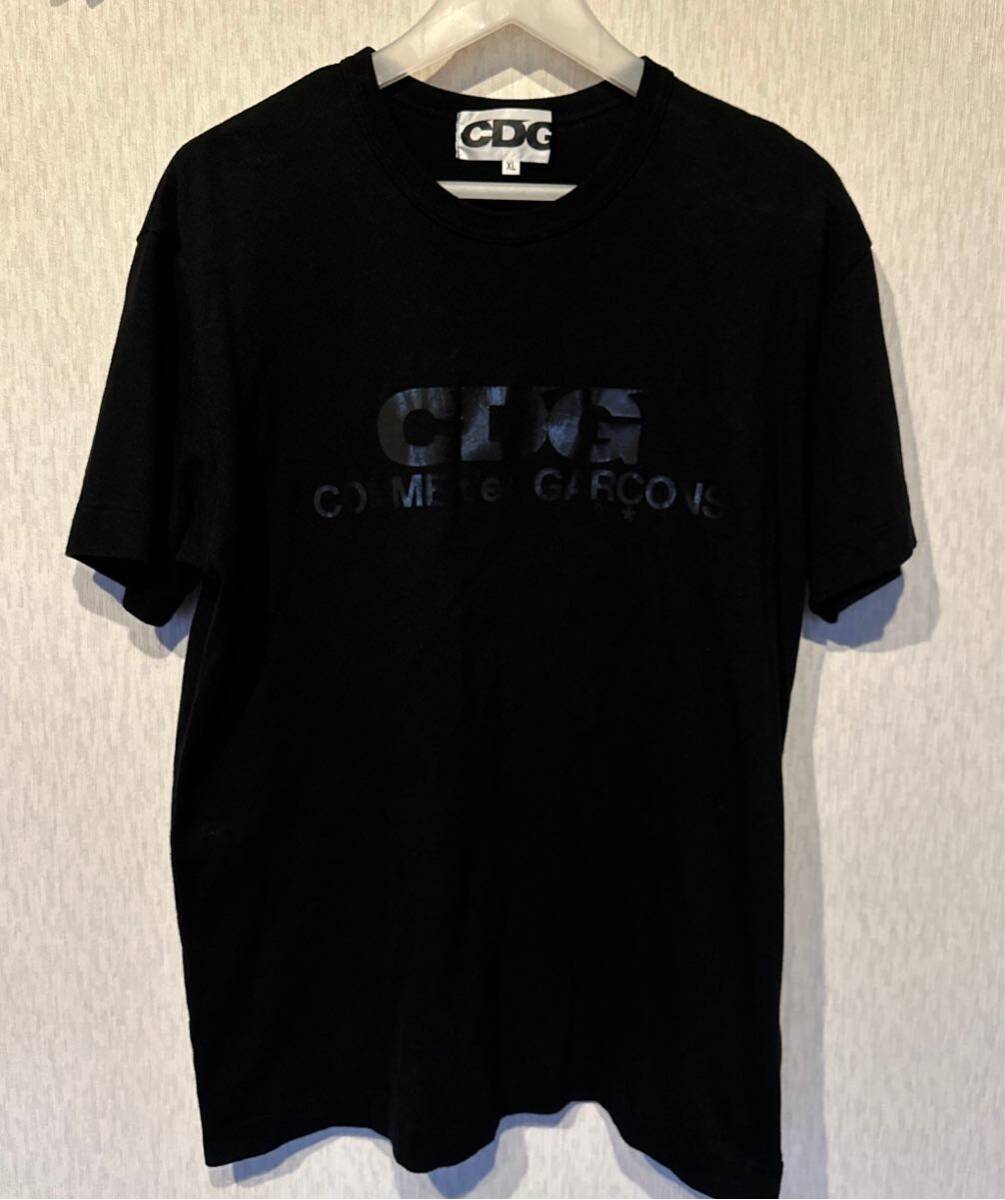 CDG Tシャツ 送料無料 COMME des GARONS コムデギャルソン XL ブラック 黒の画像1