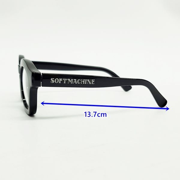 251025 SOFTMACHINE アイウェア CARIBBEAN GLASS カリビアン グラス ブラック クリア サングラス 伊達眼鏡 ソフトマシーン_画像5
