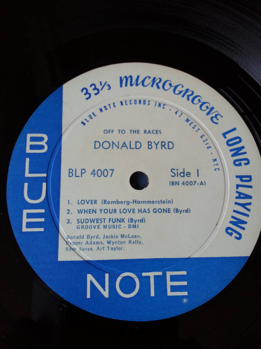 ☆DONALD BYRD / OFF TO THE RACES　（Blue Note　4007）_画像5