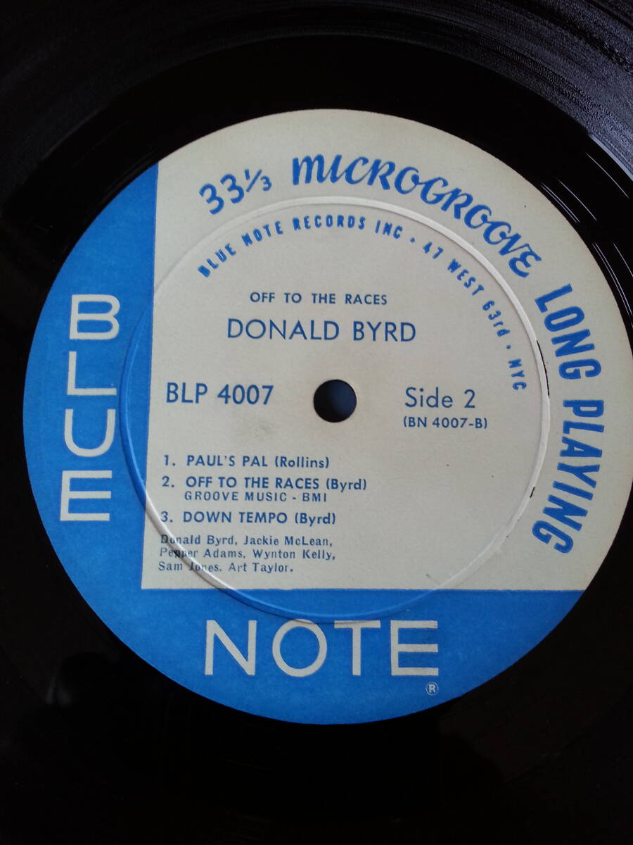 ☆DONALD BYRD / OFF TO THE RACES　（Blue Note　4007）_画像6