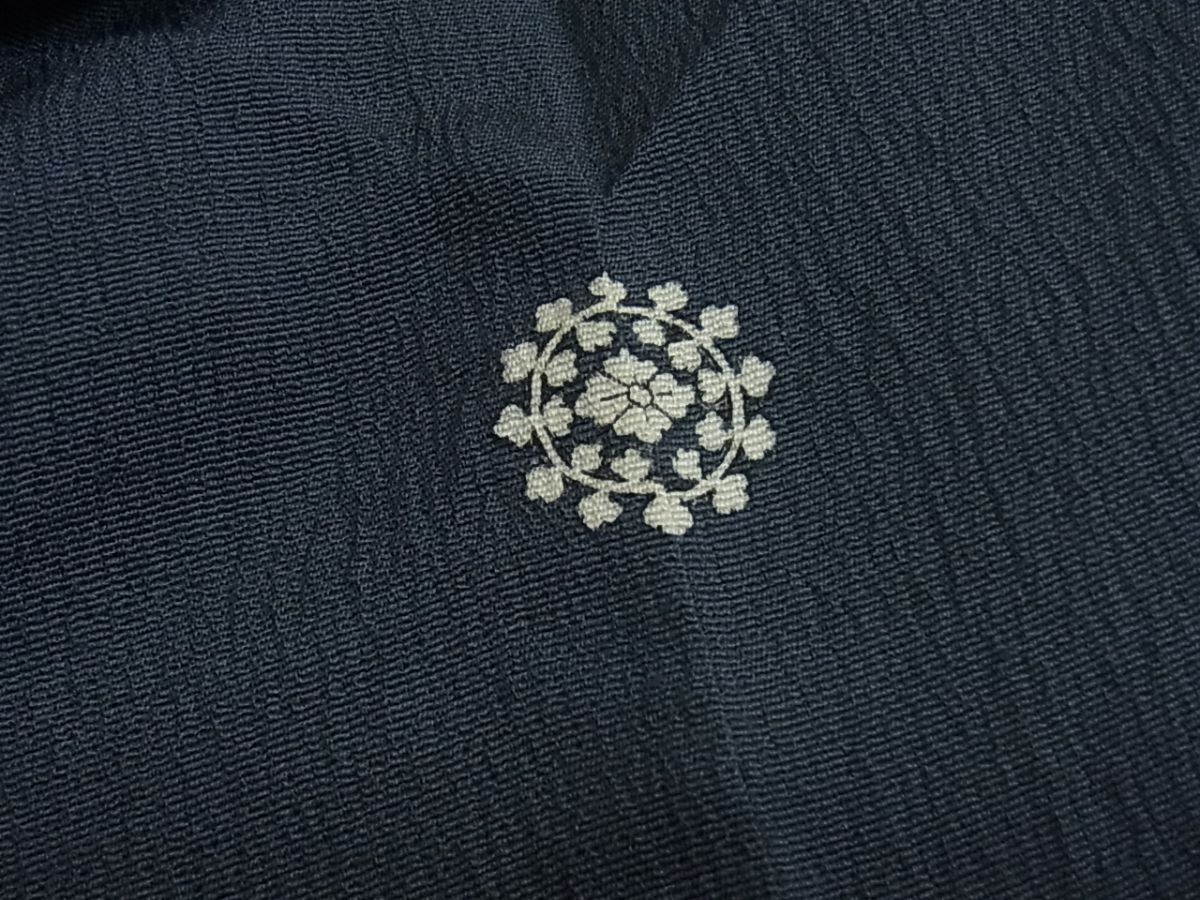  кимоно ...2* однотонная ткань одиночный ..... индиго металлический цвет натуральный шелк прекрасный товар *r260