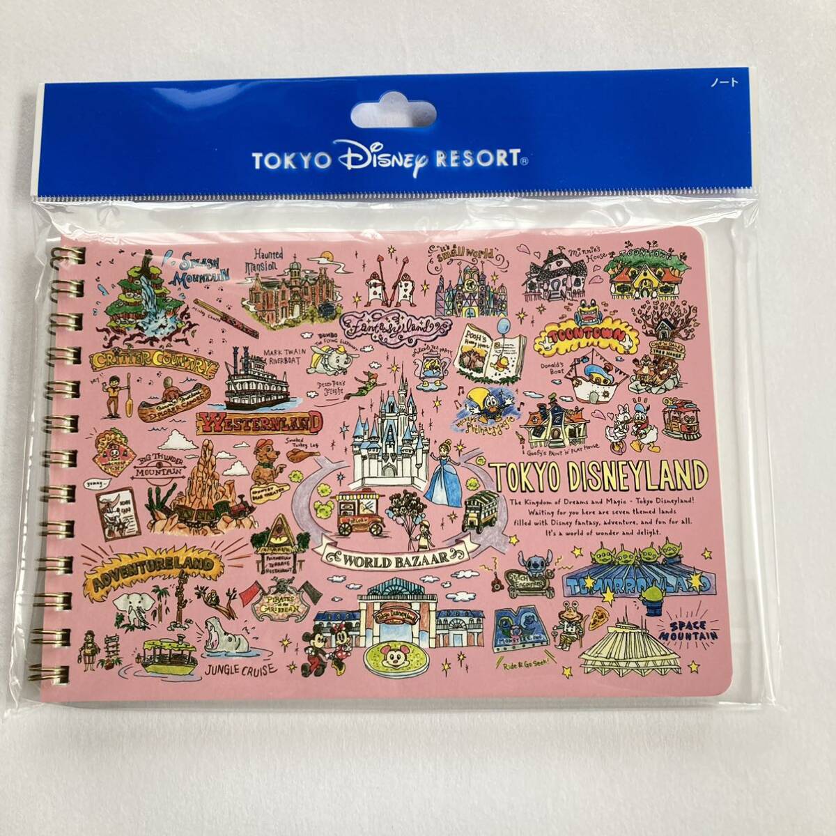 ★ ディズニーリゾート限定　ノート　サイン帳　リングノート　新品　ディズニー　TDR ★_画像1