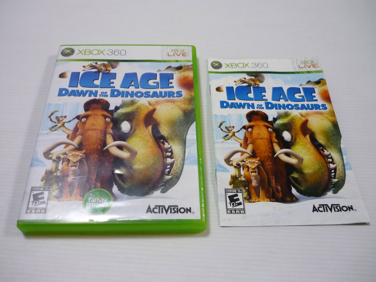 [管00]【送料無料】ゲームソフト XBOX360 北米版 ICE AGE DAWN OF THE DINOSAURS アイスエイジ