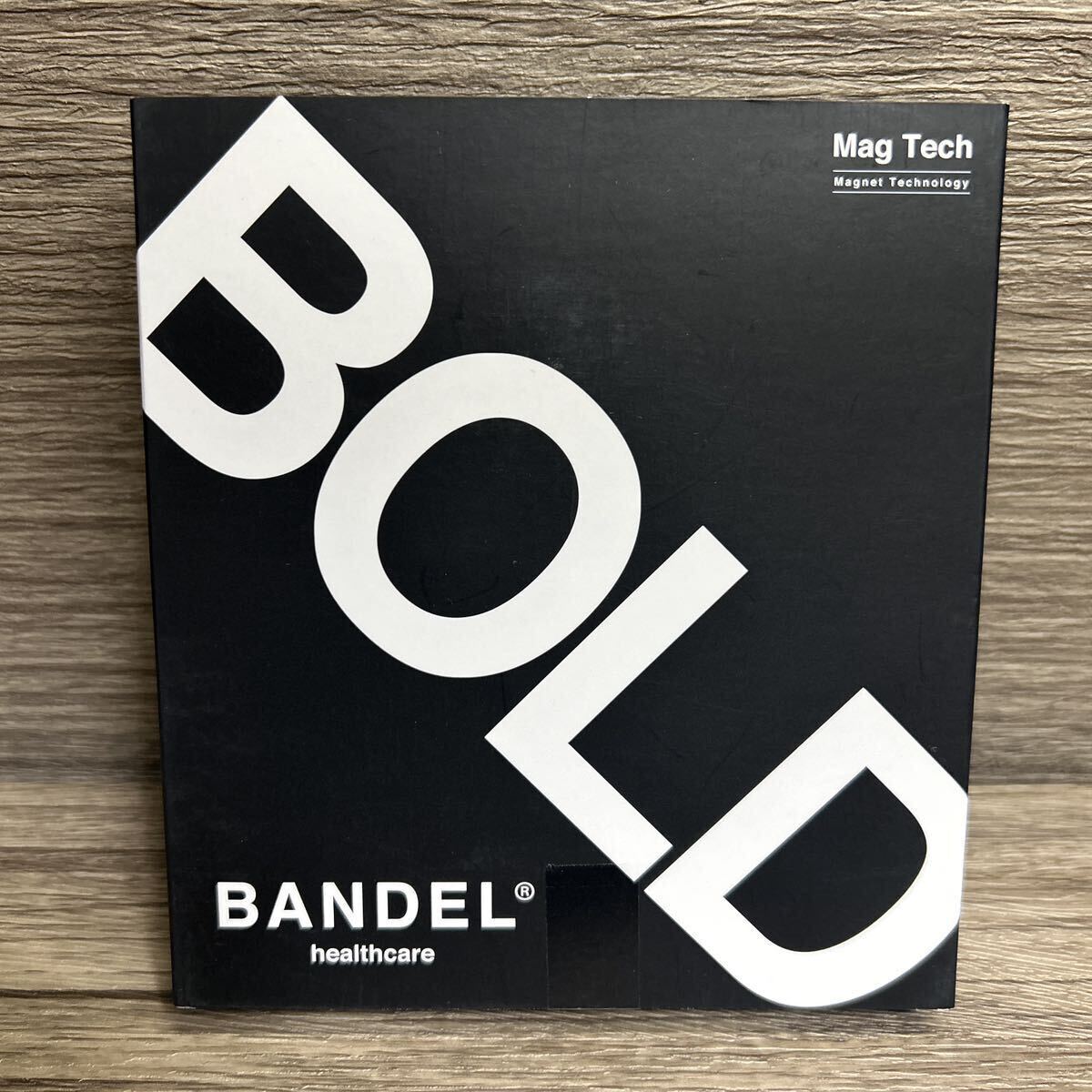 [BANDEL] バンデル ヘルスケア ボールド スタック 磁気ネックレス 52cm シルバー/ブラック