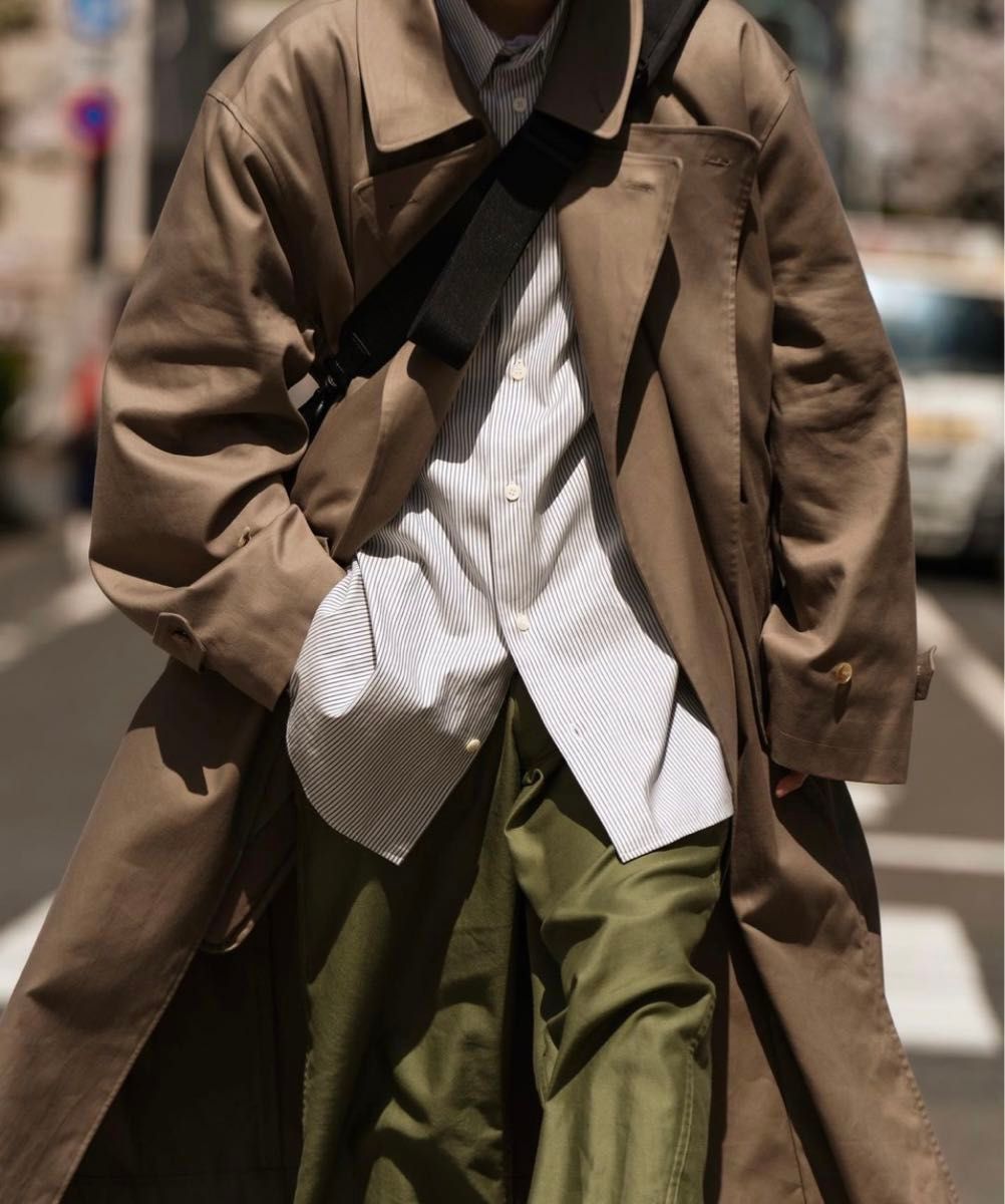 stein シュタイン oversized DOUBLE LAPELED TIELOCKEN COAT stein シュタイン oversized DOUBLE LAPELED TIELOCKEN COAT