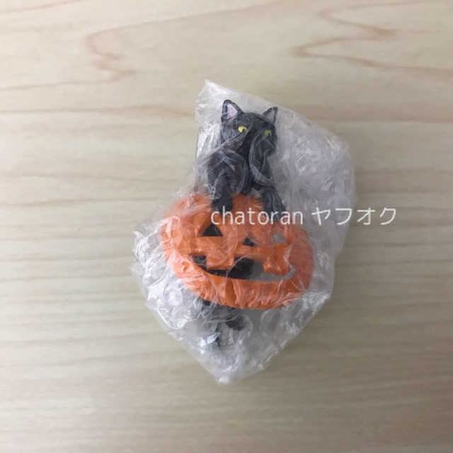 送料120円より/非売品●シャノアール/ベローチェ ふちねこ●ハロウィン 全5種コンプリート 黒猫 フィギュア レア 未使用_画像5