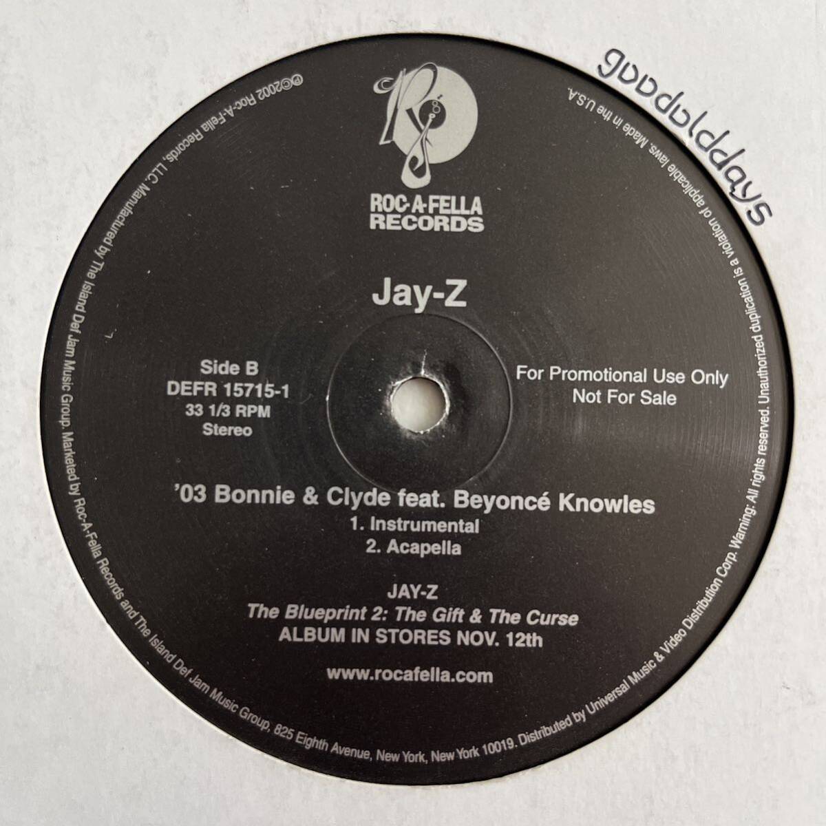 Jay-Z Feat. Beyonce Knowles - '03 Bonnie & Clyde (プロモ) (Promo) (Kanye West)_画像3