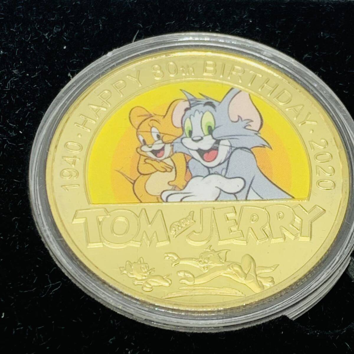 欧米記念メダル Tom and Jerryチャレンジコイン5枚セット 幸運コイン ケース付き 入手困難 美品 硬貨 古銭 コレクションコイン 貨幣 重さ約_画像5