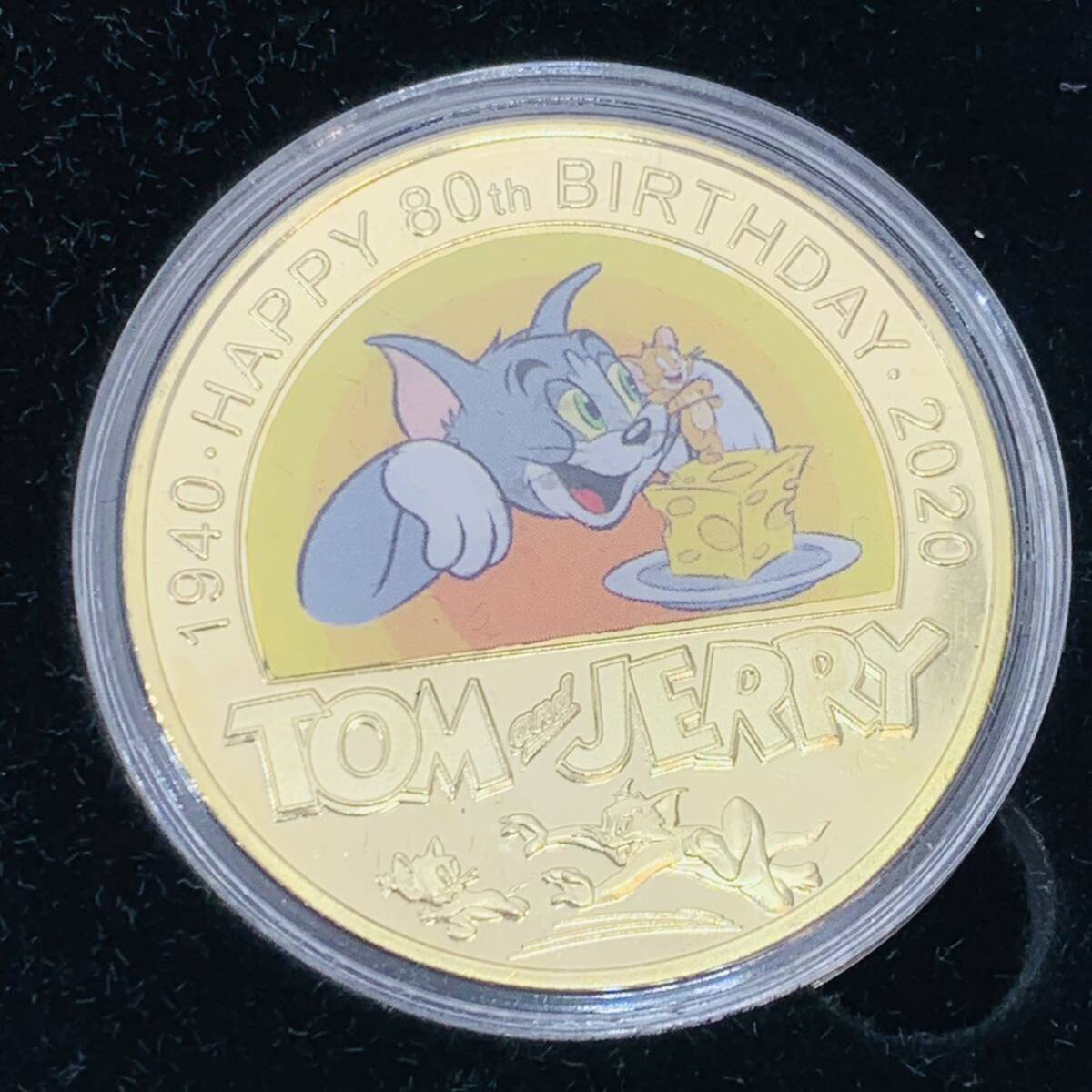 欧米記念メダル Tom and Jerryチャレンジコイン5枚セット 幸運コイン ケース付き 入手困難 美品 硬貨 古銭 コレクションコイン 貨幣 重さ約_画像8