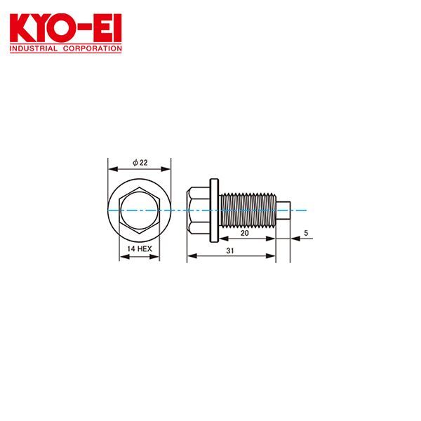 KYO-EI 協永産業 マグネットドレンボルト MAG-21 ダイハツ タフト アルミ軽合金 耐久性抜群 カラー 交換_画像2