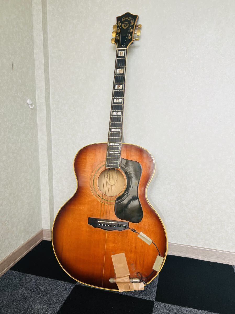 GUILD アコースティックギター F-50SB (Sunburst) 1977年購入 見た目に難ありの画像1