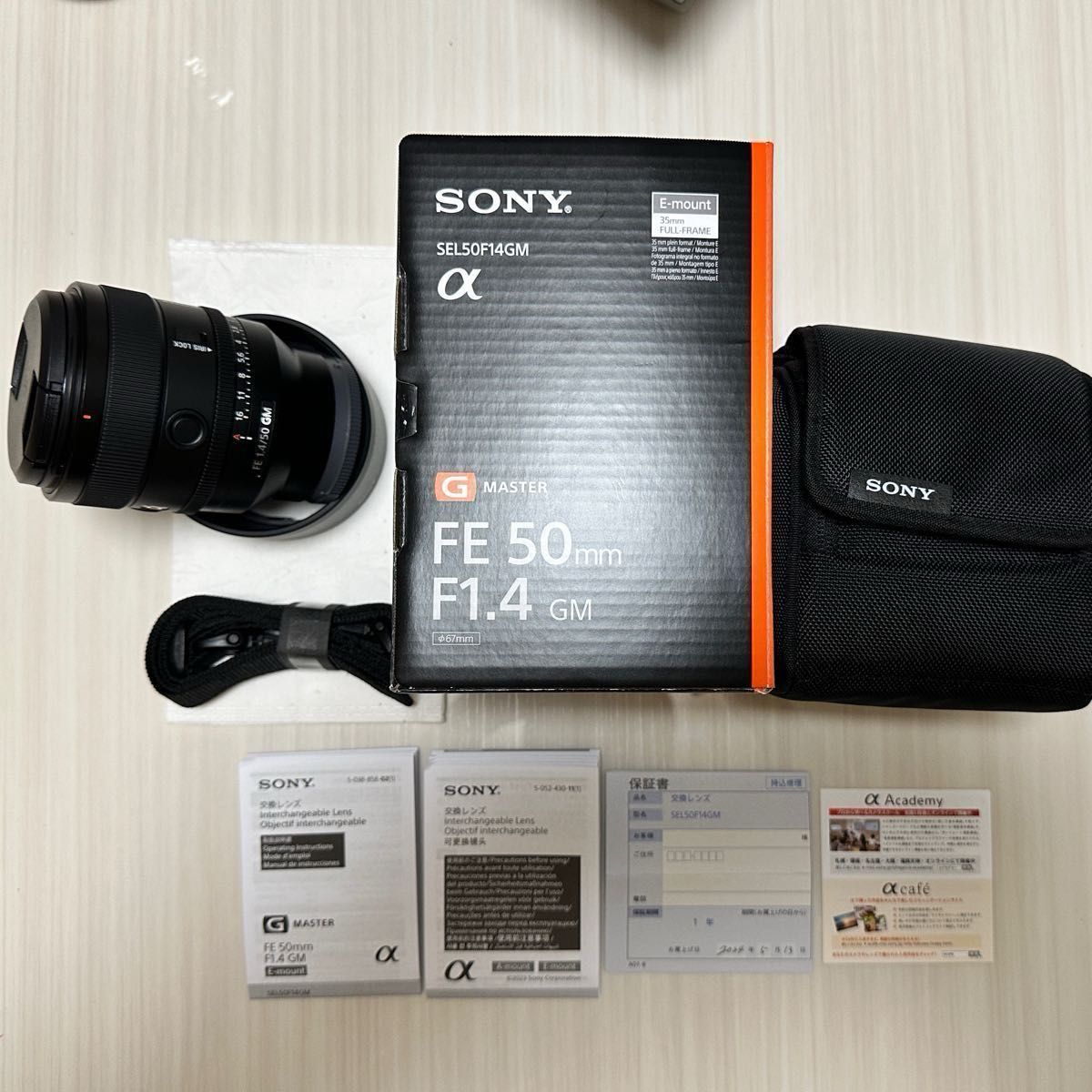  新品近い　SONY (ソニー) FE 50mm F1.4 GM SEL50F14GM メーカー保証付き 最終価格