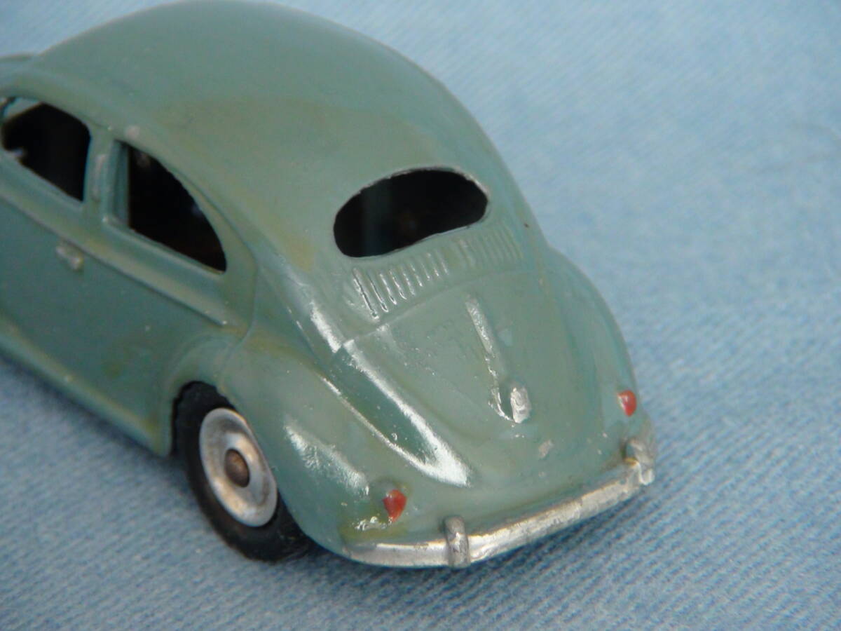 [ rare ] old England * Dinky 1/43 rank 1955 year type VW old model Beetle 1200* normal type / oval window blue grey 