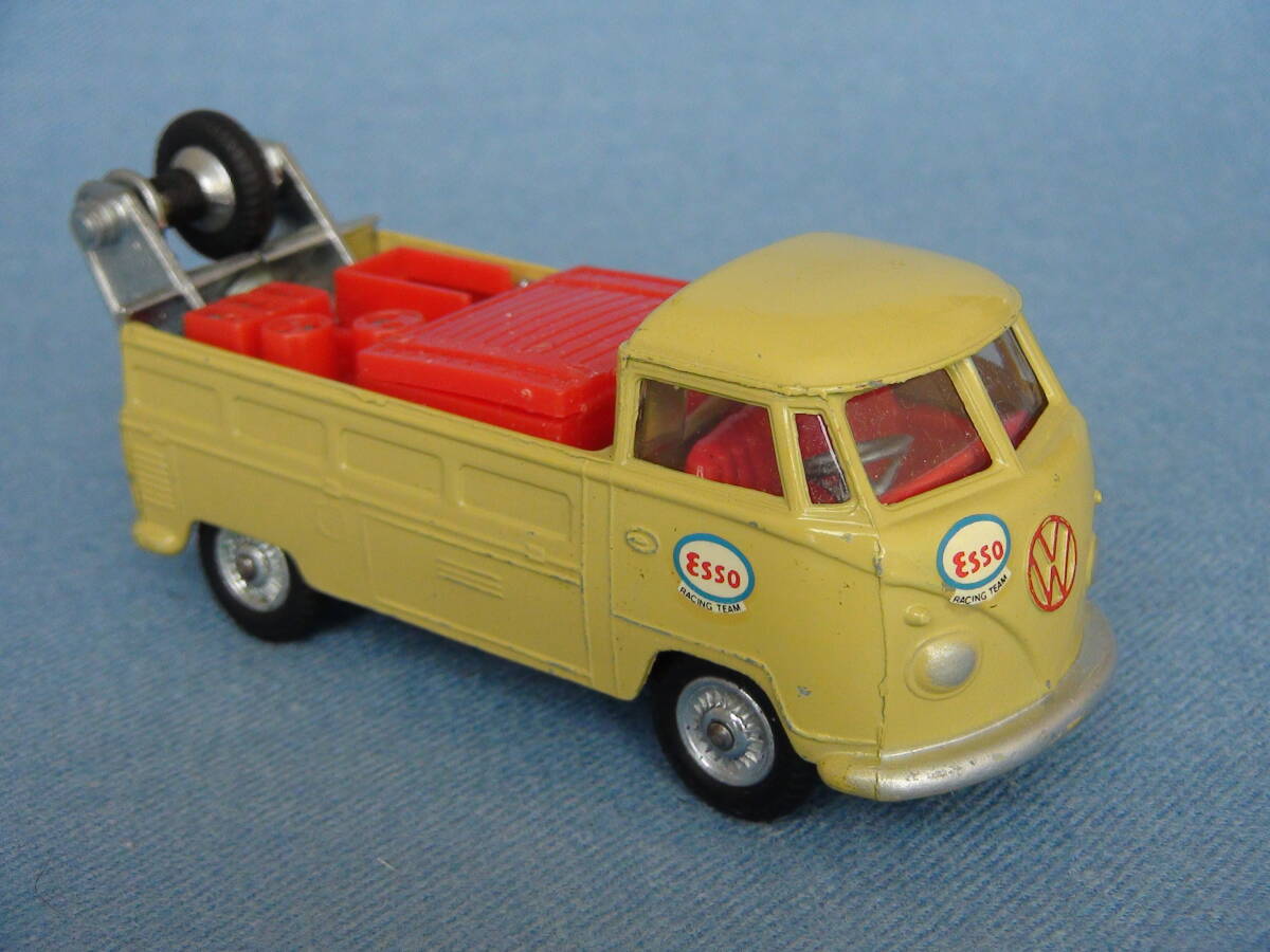 【希少】1960年代古いイギリス・コーギー1/43位VWタイプ2/T1レッカー車/トーイングカー鶯色・美品_画像5