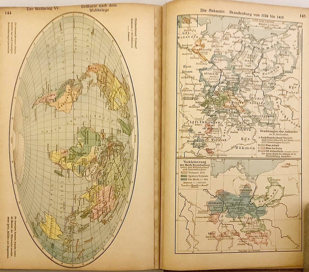 [ German foreign book ] increase . version history school atlas [Historischer Schul-Atlas] F.W. Putzgers work 1925 year no. 47 version * Atlas map geography ground shape old map 