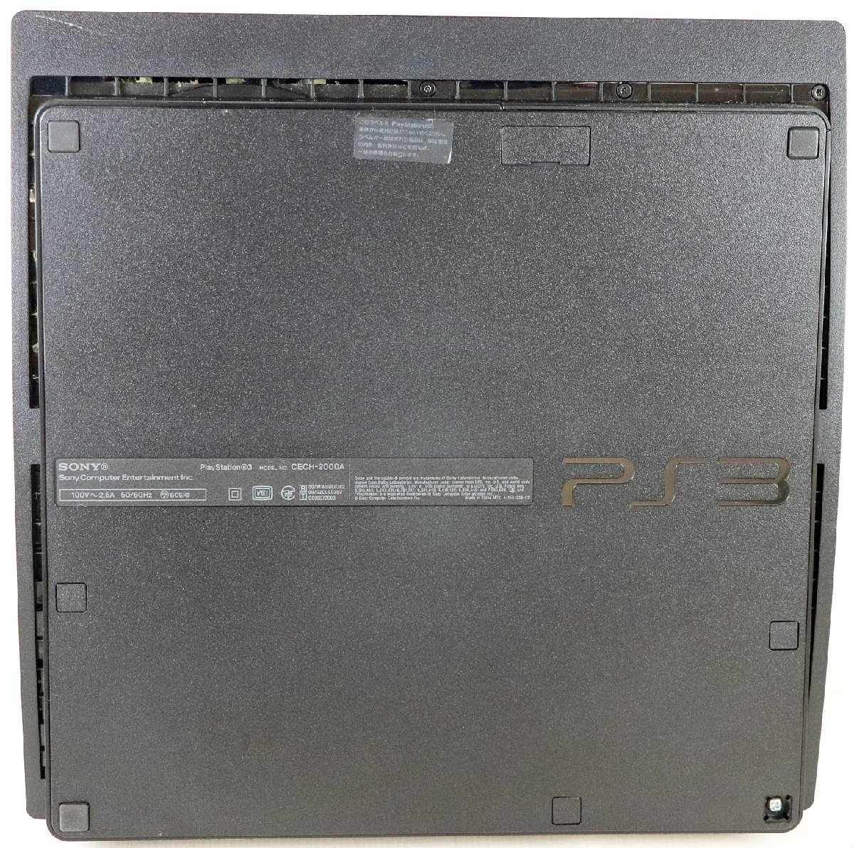 M◇中古品◇ゲーム機 PS3 CECH-2000A HDD 120GB チャコール・ブラック ソニー/SONY コントローラー/接続ケーブルつき ※箱・説明書他欠品_画像4