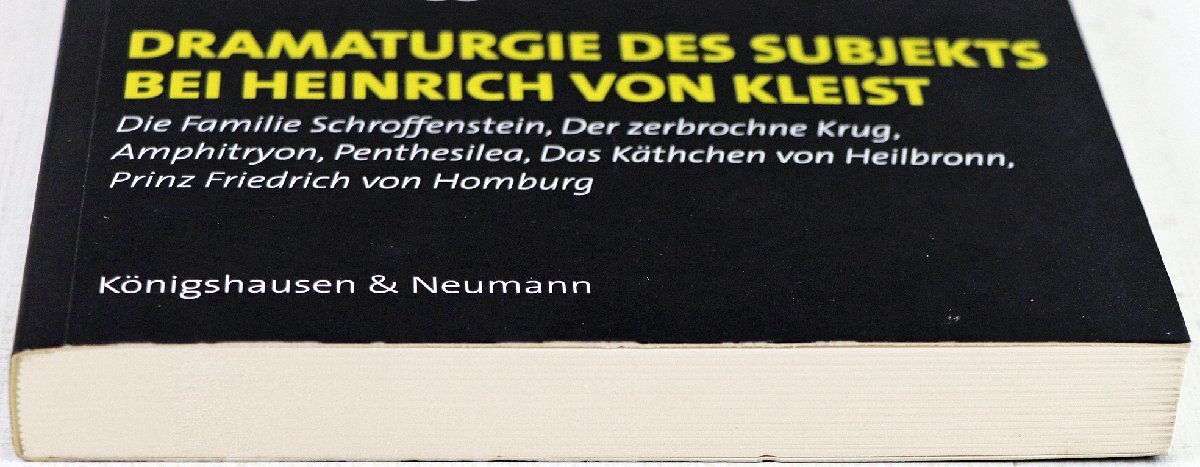 P◇中古品◇洋書/ドイツ語 Dramaturgie des Subjekts bei Heinrich von Kleist/Helmut Grugger/Konigshausen & Neumann 232ページの画像4