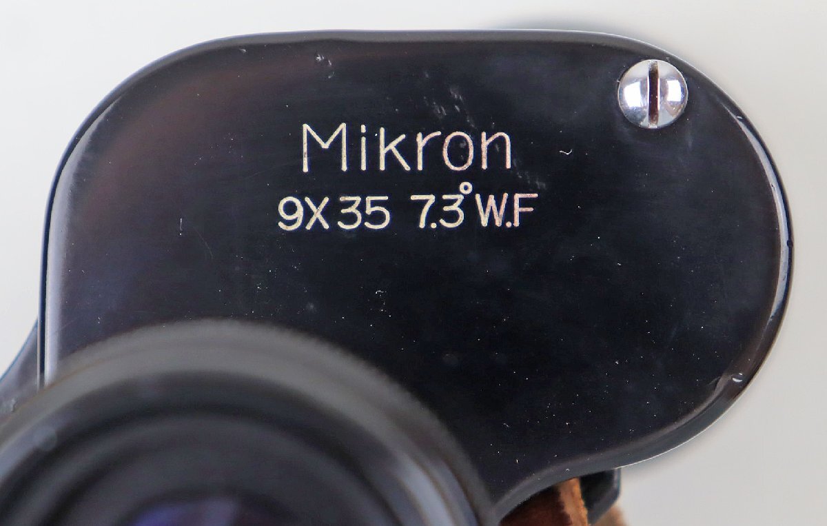 S◎中古品◎『双眼鏡 Mikron 9×35 7.3°W.F』 NIPPON KOGAKU/日本光学工業 Nikon/ニコン Feather-Weight 日本製 ストラップ付き_画像6