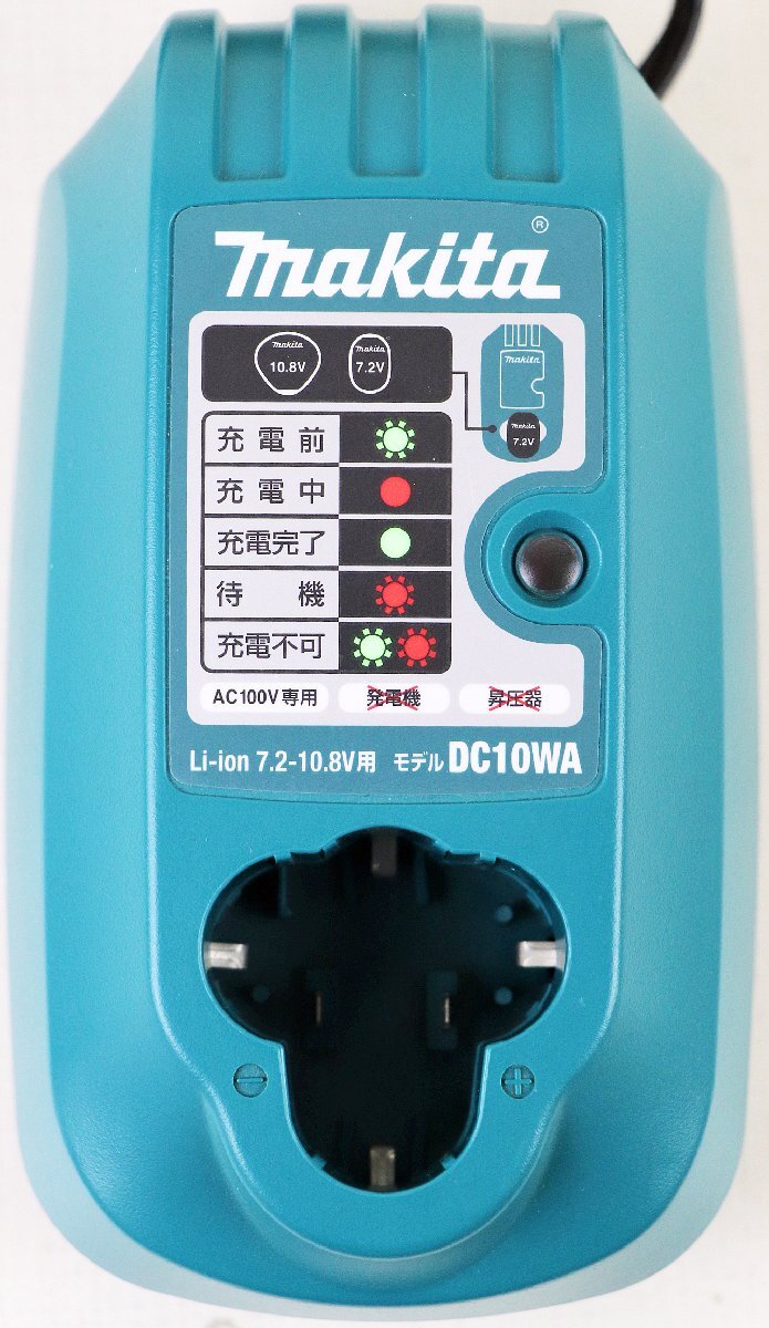 S* б/у товар * инструмент зарядное устройство / аккумулятор комплект Makita /Makita DC10WA Li-ion 7.2-10.8V для /BL1013 Li-ion DC10.8V 1.3Ah 14Wh корпус только 