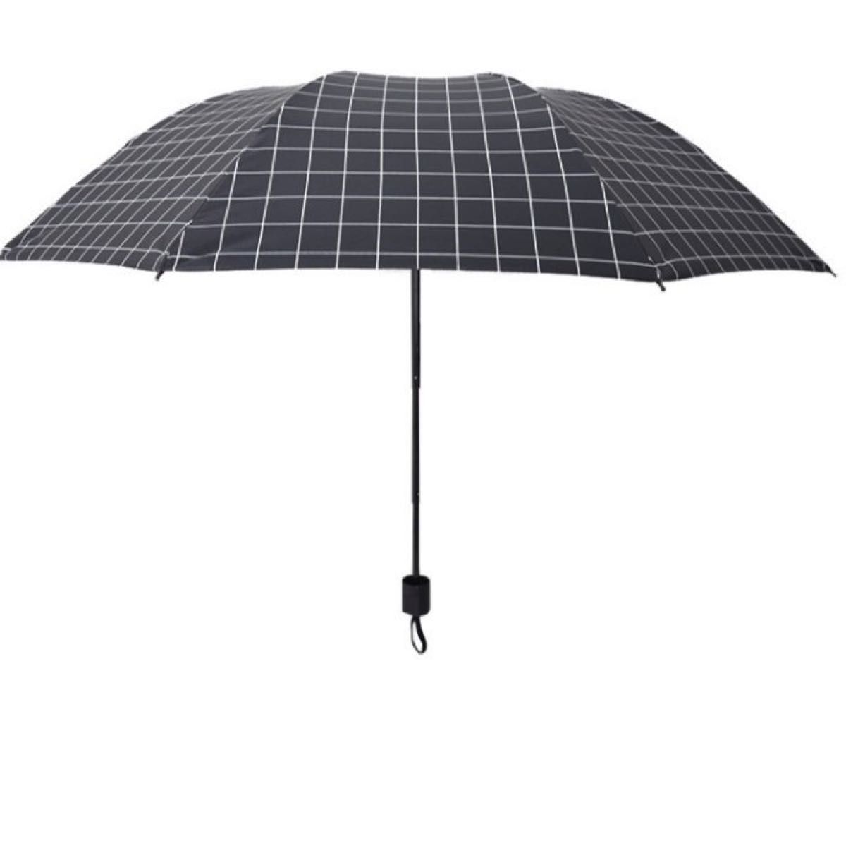 日傘  折りたたみ傘  モノトーン　紫外線対策 雨傘 晴雨兼用　男女兼用　UV