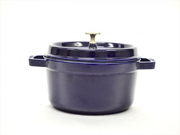 KM563●中古品●STAUB LA COCOTTE　ストウブ ラ ココット　両手鍋　22cm_画像2